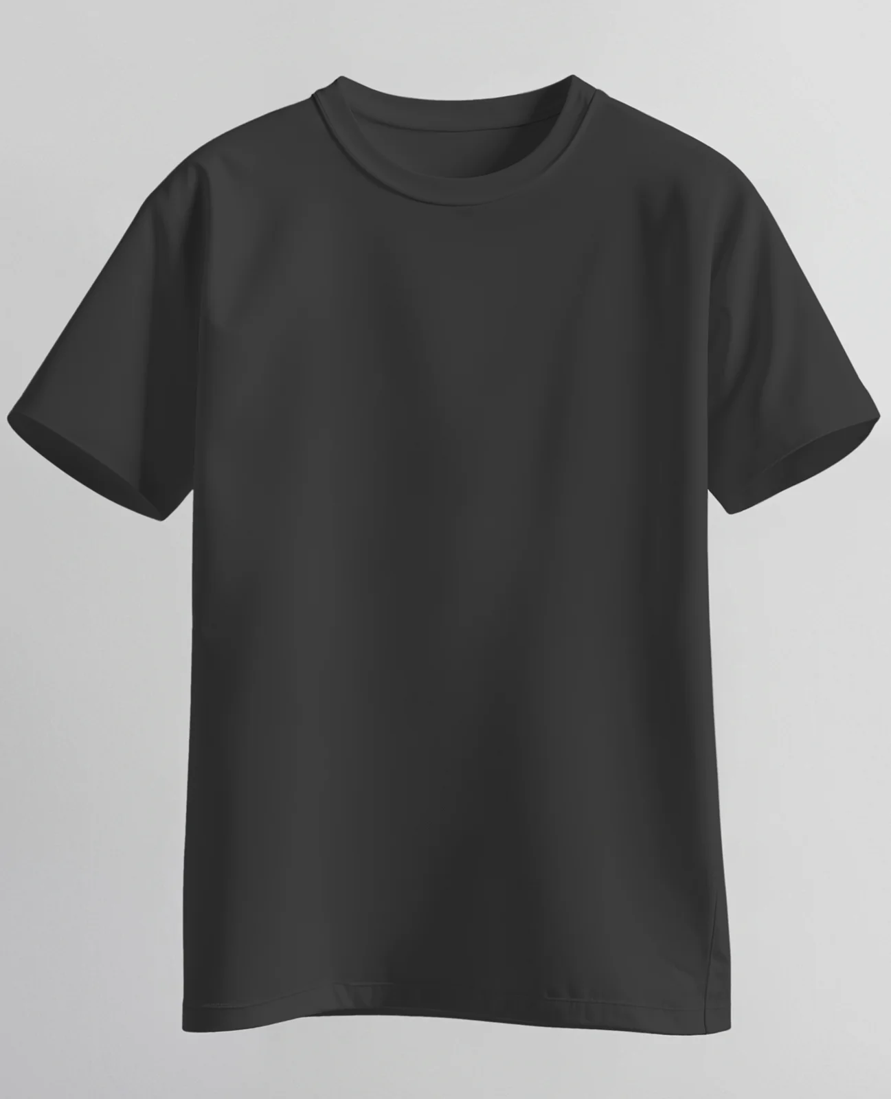 T-shirt, coloris noir, face